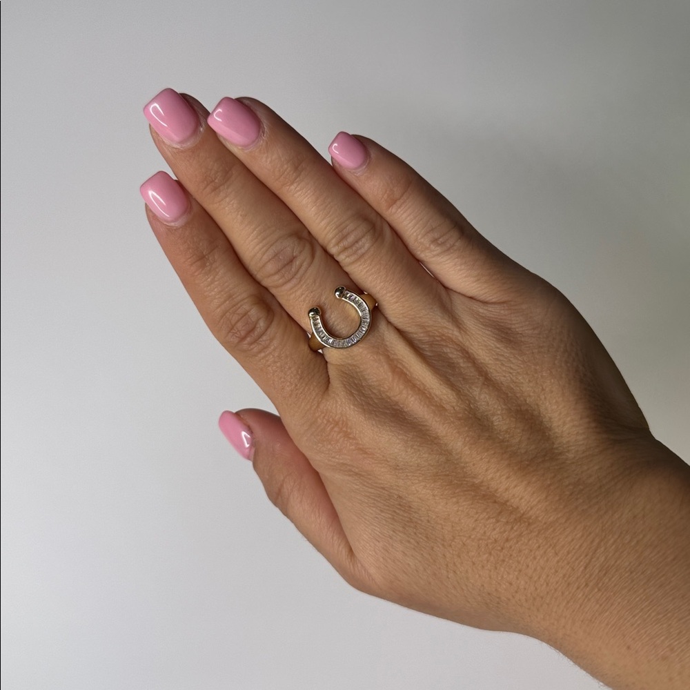 Make It Happen Gold Horseshoe Ring for Women many sizes available - Picture 7 of 7